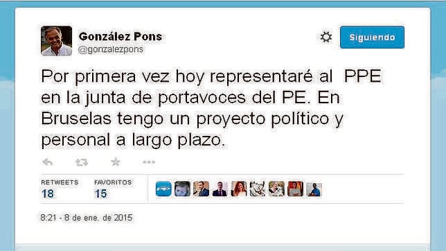 González Pons se vuelve a descartar como alternativa a Fabra en el PPCV