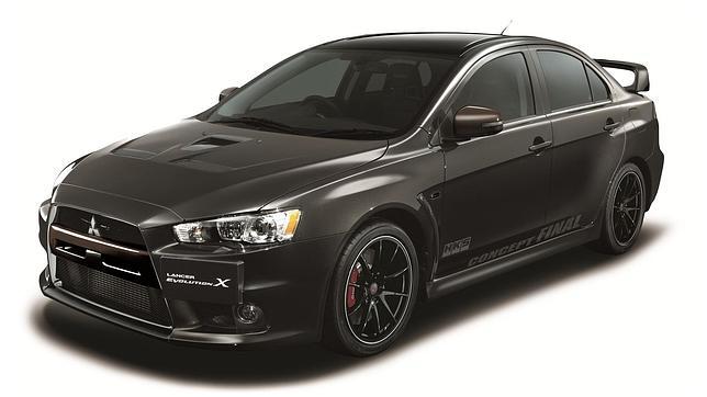 Mitsubishi Lancer Evolution X Final Concept, broche de oro