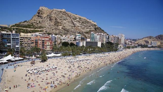 Playa del Postiguet en Alicante