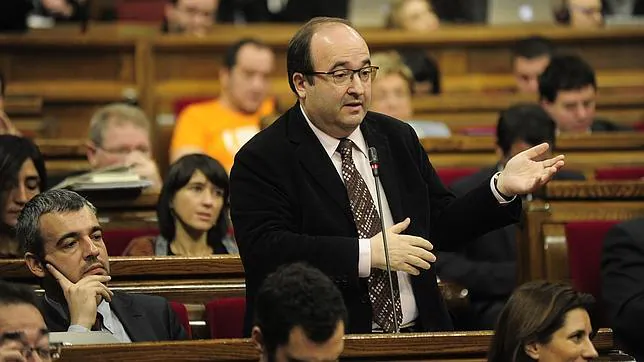 Miquel Iceta, durante una intervención en el Parlament
