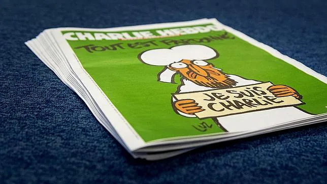 La portada de la edición de los supervivientes del semanario francés «Charlie Hebdo»