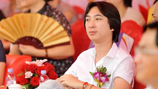 Wang Sicong en la inauguración de uno de los centros comerciales de su padre, en septiembre de 2011