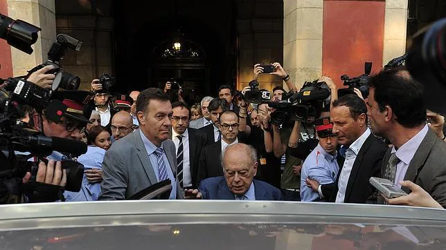 Jordi Pujol, el pasado mes de septiembre, tras comparecer en el Parlament