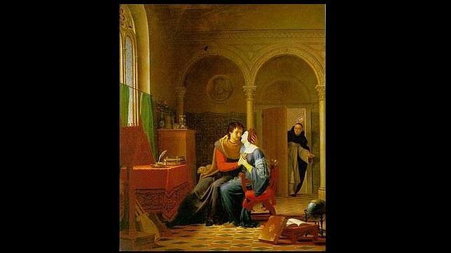 «Los amores de Eloísa y Abelardo», por Jean Vignaud (1819).