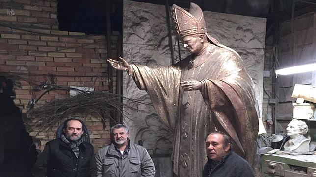 Así es la estatua que rendirá homenaje al Papa Juan Pablo II en Valencia