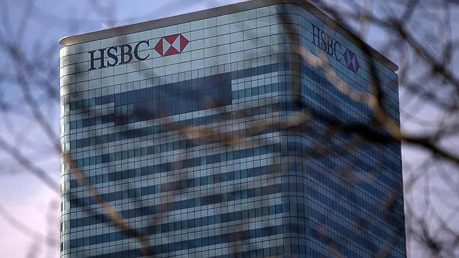 Imagen de un edificio del banco suizo HSBC en Londres