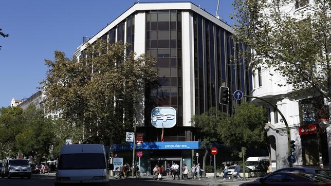 Sede central del Partido Popular, situado en la calle Génova de Madrid
