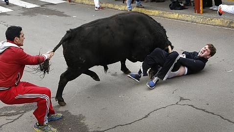 Tres heridos graves en el encierro urbano del Carnaval de Toro