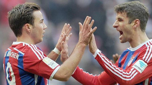 Gotze y Muller, dos de las estrellas del Bayern