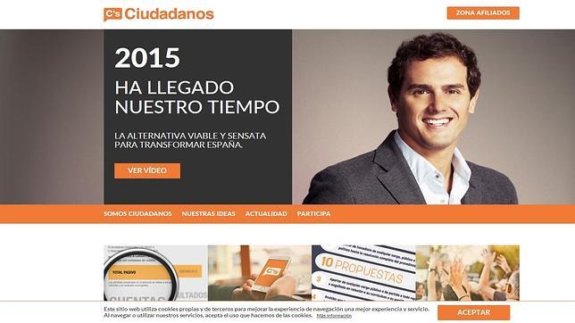 Albert Rivera suprime la versión catalana en la página web de Ciudadanos