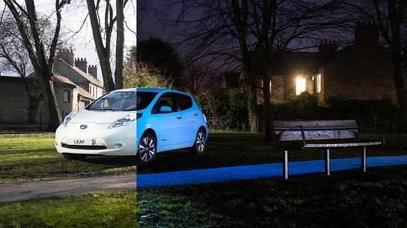 El primer coche que brilla en la oscuridad