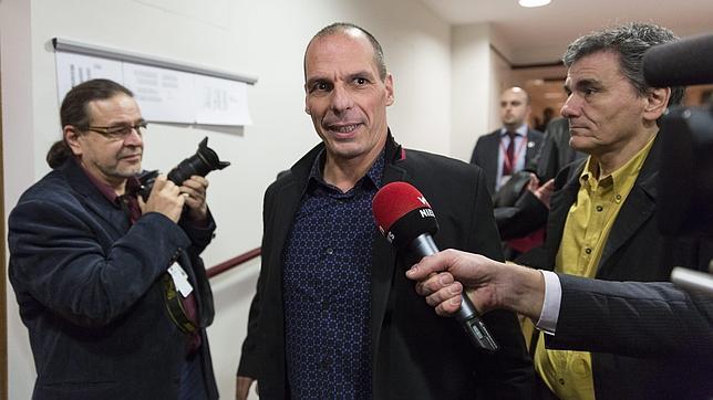 Yanis Varufakis, este lunes en Bruselas