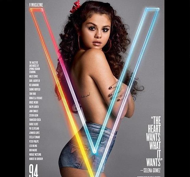 Selena Gómez posa en topless para «V Magazine»