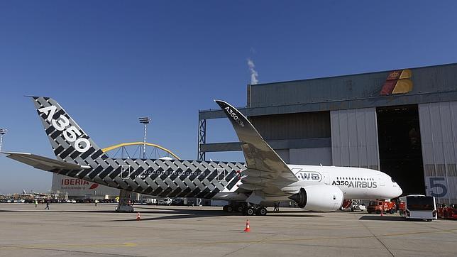 Aterriza por primera vez un Airbus A350 en Madrid