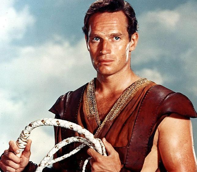 Charlton Heston fue el protagonista de la versión cinematográfica de Ben-Hur