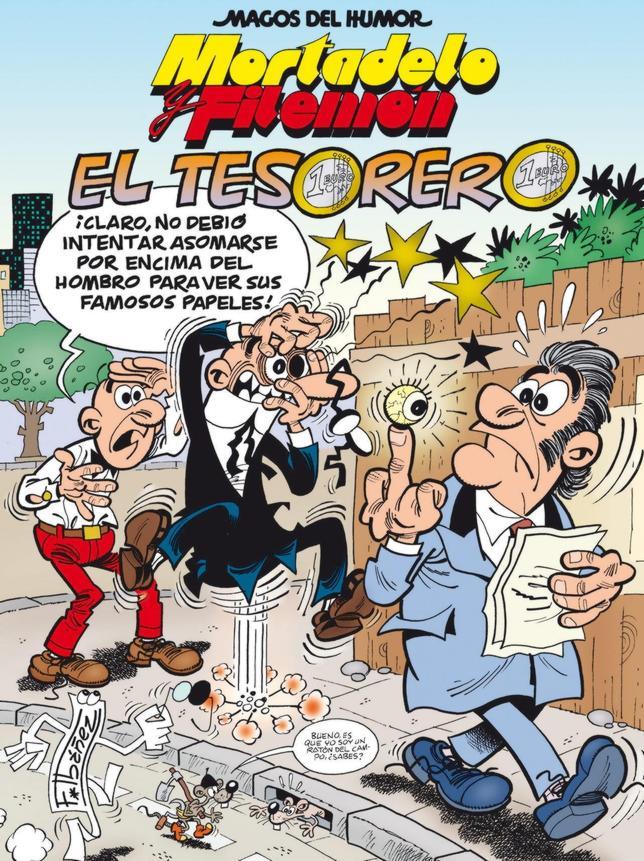 Mortadelo y Filemón persiguen al tesorero del «Partido Papilar» en el nuevo álbum de Ibáñez