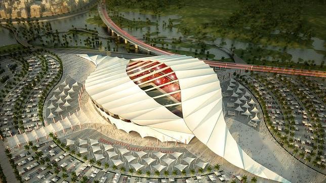 Uno de los estadios que se construirán en Qatar para el Mundial 2022