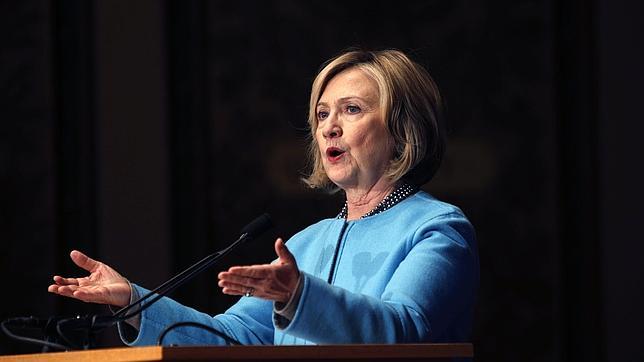 Hillary Clinton en una conferencia en la universidad GeorgeTown, en Washington