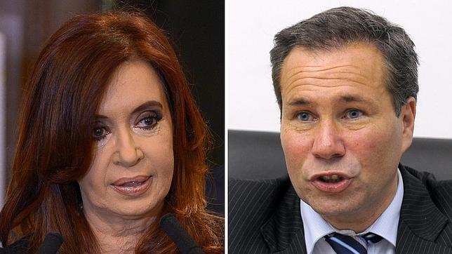 La presidente de Argentina, Cristina Fernández de Kirchner y el fiscal Alberto Nisman, muerto en extrañas circunstancias un día antes de presentar una denuncia contra la presidenta por encubrimiento en el atentado a la AMIA