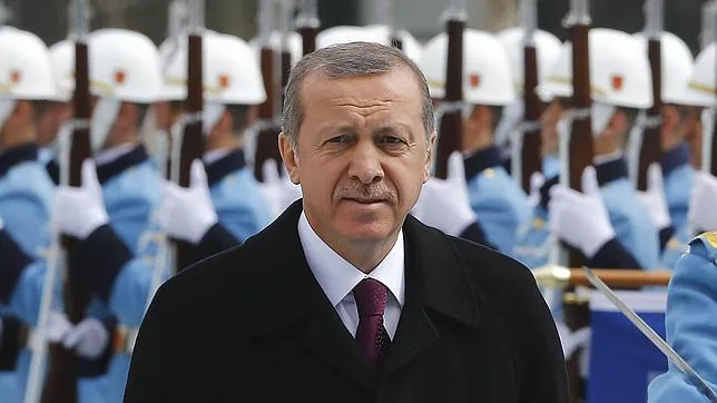Erdogan el pasado martes durante una ceremonia en el palacio presidencial de Ankara