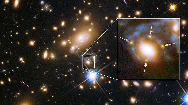 Cuatro imágenes de la explosión de una estrella respaldan a Einstein