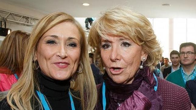 Convención Nacional del Partido Popular Esperanza Aguirre con Cristina Cifuentes