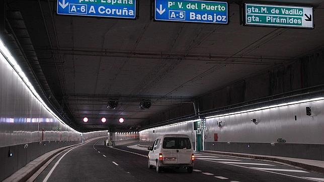 Los túneles de la madrileña M-30 están limitados a unos rigurosos 70 km/h.