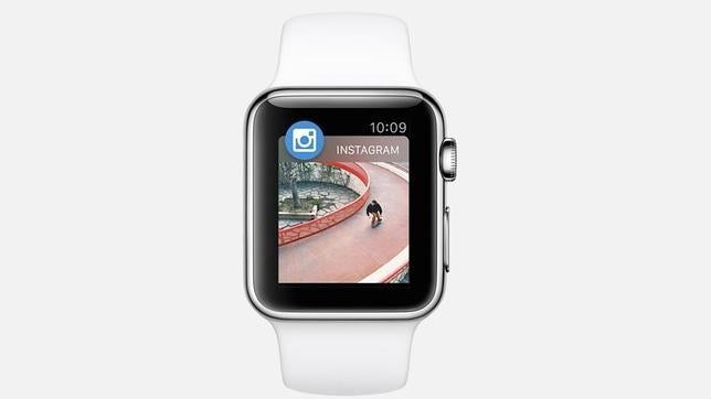 Detalle de la aplicación de Instagram para Apple Watch