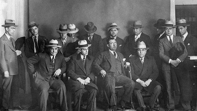 Fotografía de los miembros de la Mafia Calabresa en 1928
