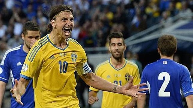 Ibrahimovic, durante el partido ante Islas Feroe