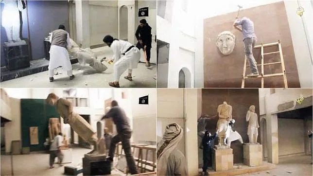 Las estatuas destruidas por el Estado Islámico en Mosul eran copias
