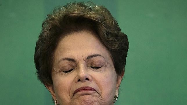 Dilma Rousseff en Brasilia este lunes