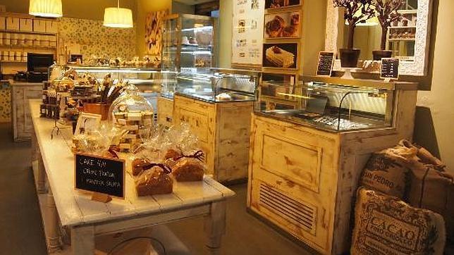 Interior de la pastelería Hoffman