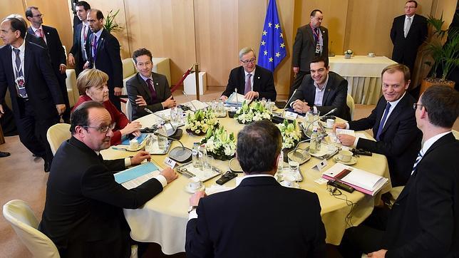 Reunión de los líderes de la Unión Europea para llegar a un acuerdo con Grecia