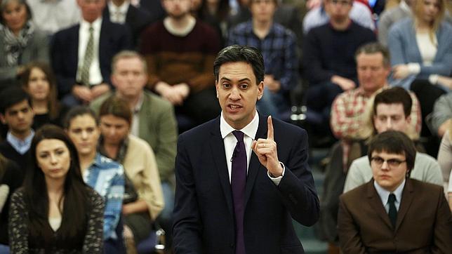 El líder de los laboristas, Ed Miliband, el pasado 13 de marzo