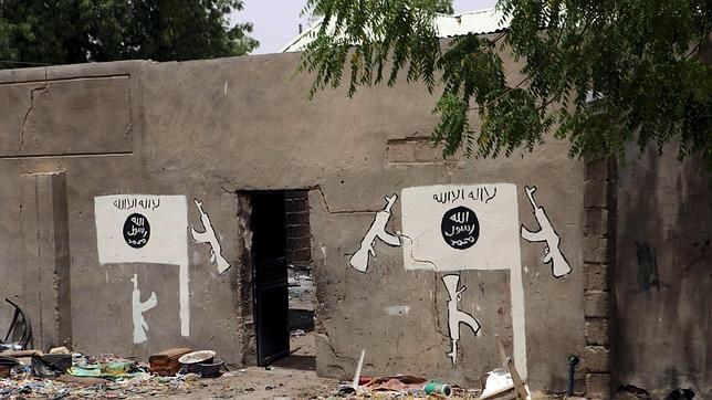 Un mural pintado por Boko Haram