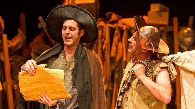 Un momento de la representació de «El Buscón» en el Fernán Gómez