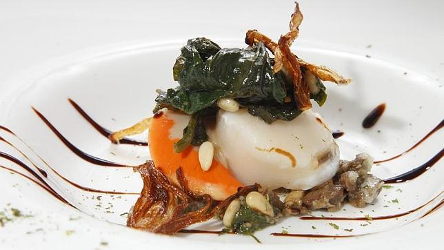 Plato del restaurante incluido en el menú degustación