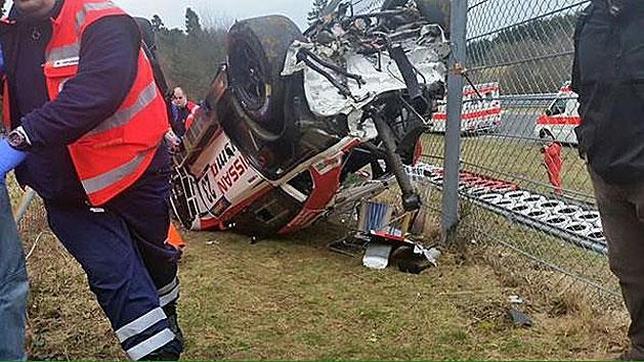 Muere un espectador en un tremendo accidente en Nurburgring