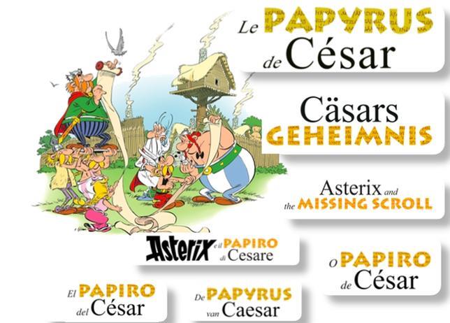 «El papiro del César», nuevo álbum de Astérix