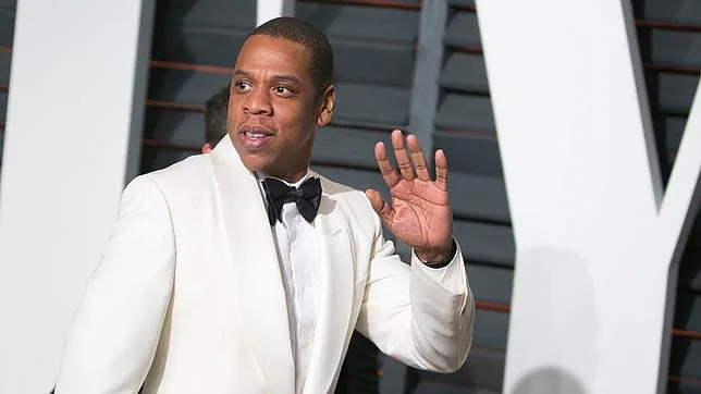 Jay Z, a su llegada a la fiesta de los Oscar de «Vanity Fair»
