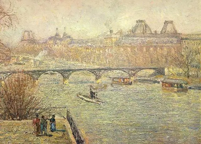 «La Seine vue du Pont-Neuf, au fond le Louvre», de Camille Pissarro