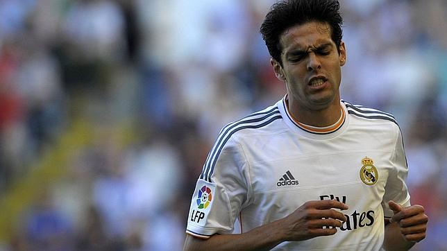 Kaká, en uno de sus últimos partidos en el Madrid