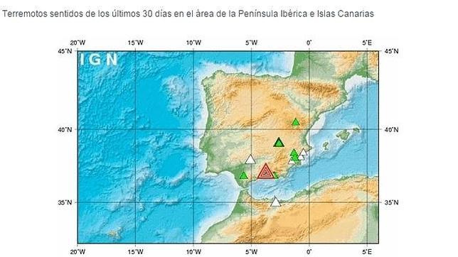 Registrado un seísmo de 3,2 grados en Granada