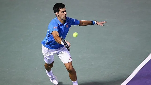 Novak Djokovic, en el partido contra Isner