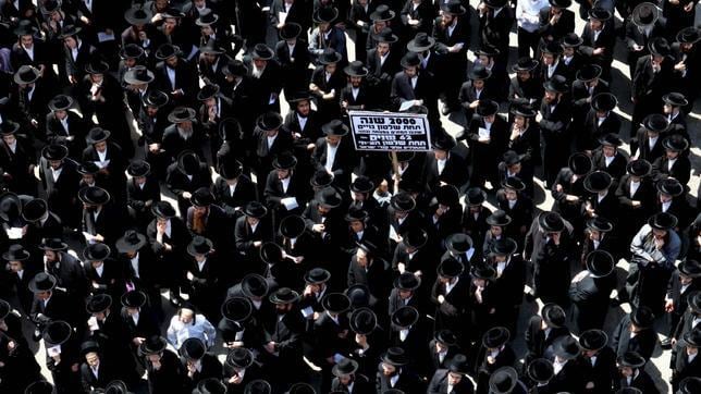 En la imagen, una protesta de judíos ultraortodoxos en 2010