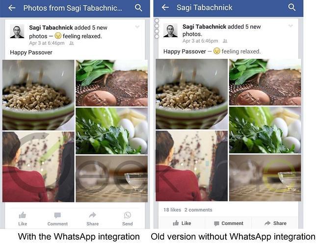 Facebook incluirá el botón de WhatsApp en su muro para compartir las publicaciones