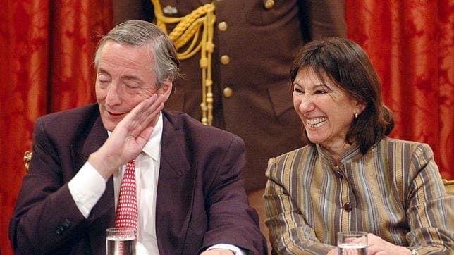 Felisa Miceli, en una foto de archivo, junto a Néstor Kirchner