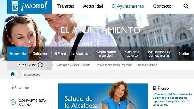 Botella cambia la web municipal por 1,5 millones de euros a 45 días del 24-M