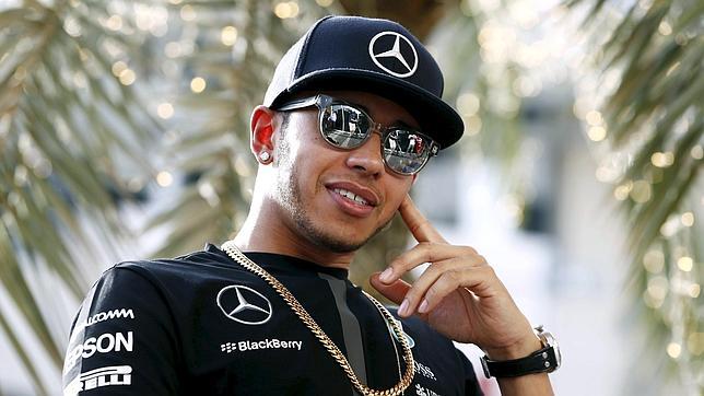Lewis Hamilton, en el circuito de Sakhir